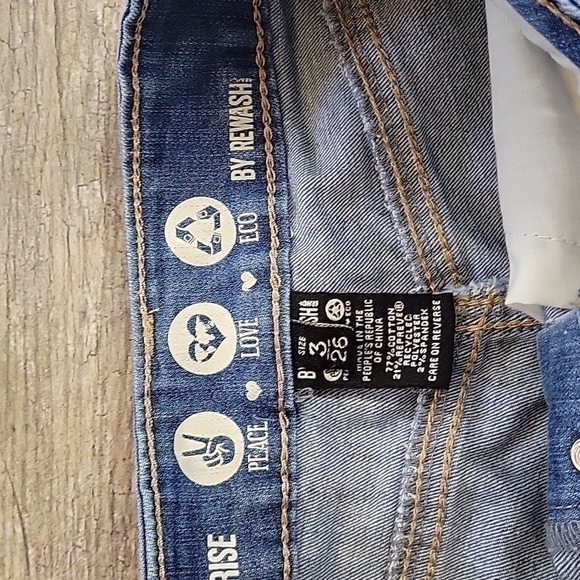 Rewash High Rise Button Fly Shorts Size 3 - Picture 3 of 3